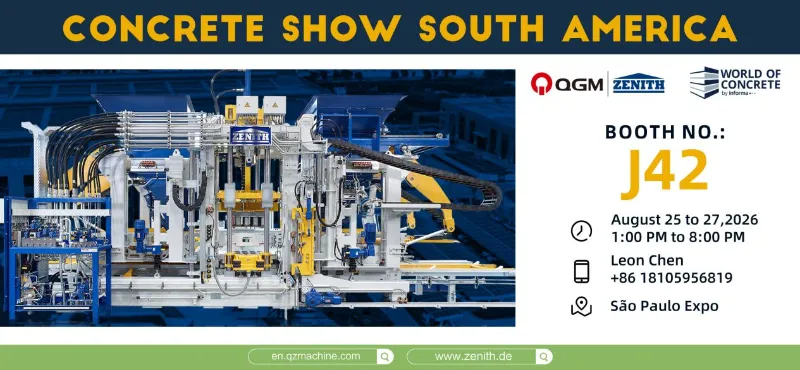 Nakatakdang ipakita ang Quangong Machinery sa Concrete Show sa São Paulo, Brazil—samahan kami para sa pangunahing kaganapan sa industriya ng South America na ito.