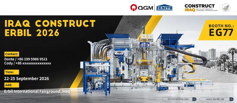 Iraq Construct Erbil 2026 | Nagpapakita ang QGM ng Mga Concrete Block Production Solutions